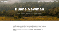 Desktop Screenshot of duanenewman.net