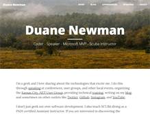 Tablet Screenshot of duanenewman.net